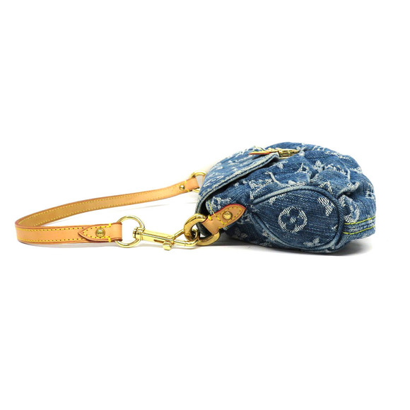 Louis Vuitton Mini Pleaty Monogram Denim Jacquard Weave Blue Handbag - Picture 3 of 11